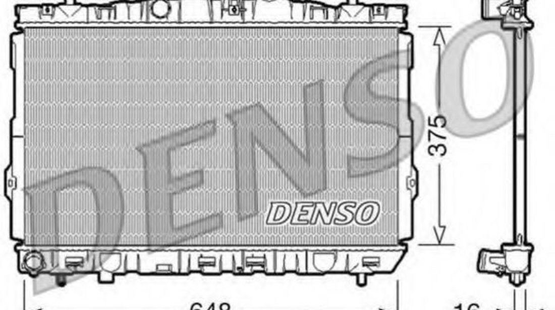 Radiator, racire motor HYUNDAI COUPE (GK) (2001 - 2009) DENSO DRM41001 piesa NOUA