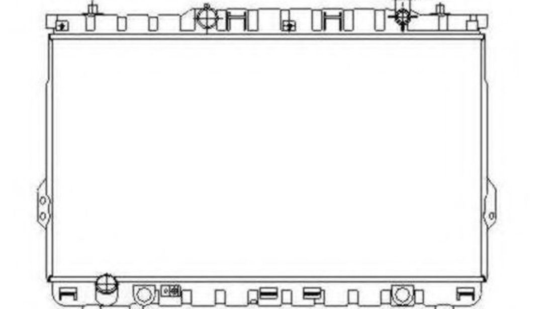 Radiator, racire motor HYUNDAI SANTA FE II (CM) (2005 - 2012) NRF 53357 piesa NOUA