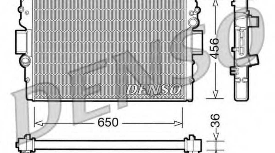 Radiator, racire motor IVECO DAILY III caroserie inchisa/combi (1997 - 2007) DENSO DRM12007 piesa NOUA