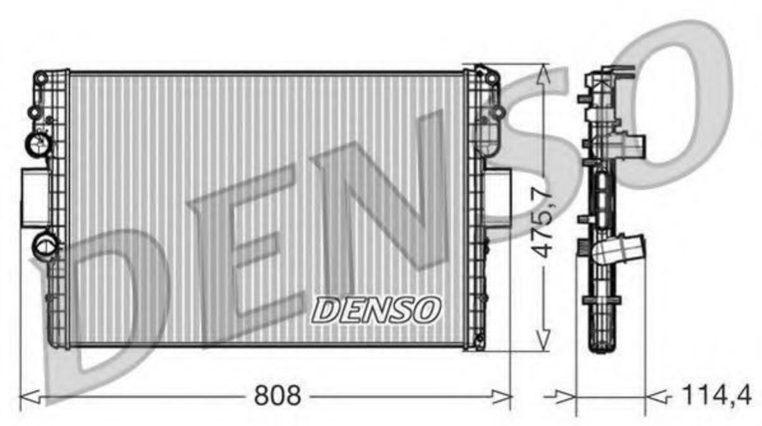 Radiator, racire motor IVECO DAILY IV caroserie inchisa/combi (2006 - 2012) DENSO DRM12010 piesa NOUA