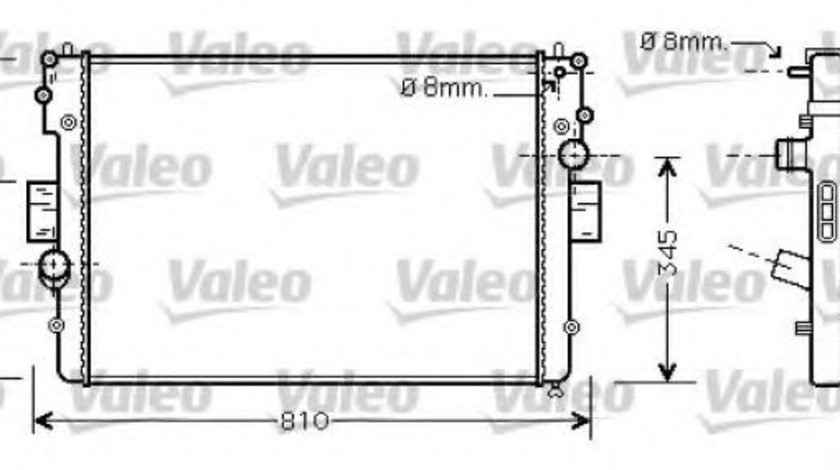 Radiator, racire motor IVECO DAILY IV platou / sasiu (2006 - 2011) VALEO 734448 piesa NOUA