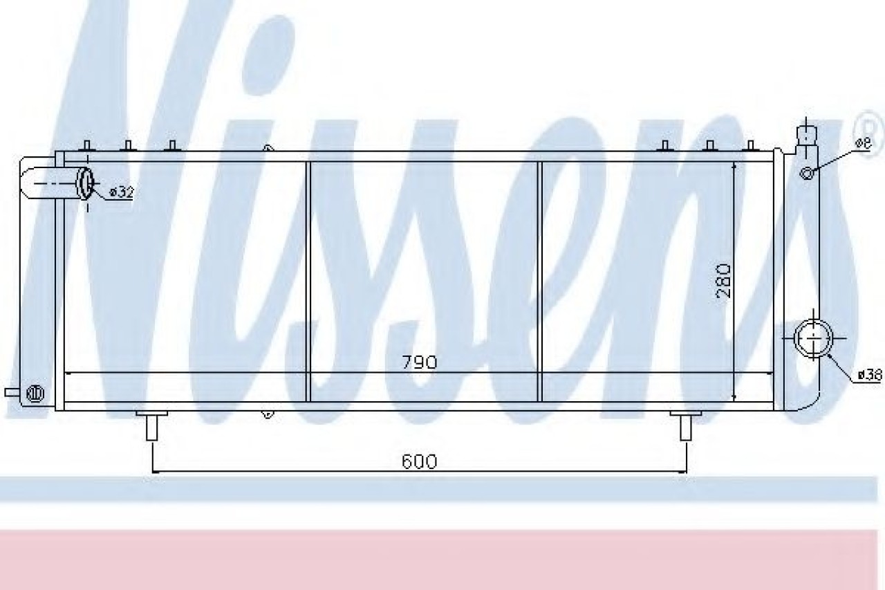 Radiator, racire motor JEEP GRAND CHEROKEE I (ZJ) (1991 - 1999) NISSENS 61008 piesa NOUA