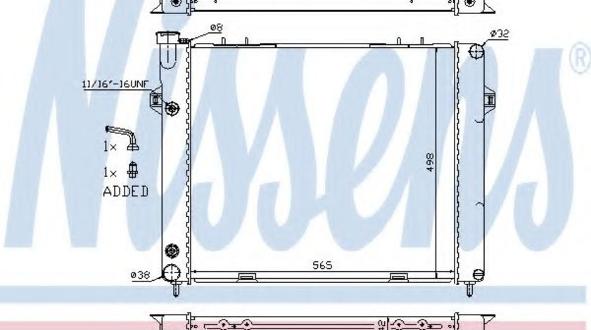 Radiator, racire motor JEEP GRAND CHEROKEE I (ZJ) (1991 - 1999) NISSENS 61000 piesa NOUA