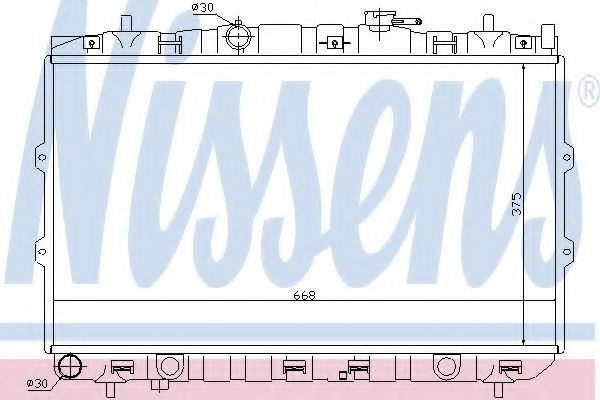 Radiator, racire motor KIA CERATO (LD) (2004 - 2016) NISSENS 66648 piesa NOUA