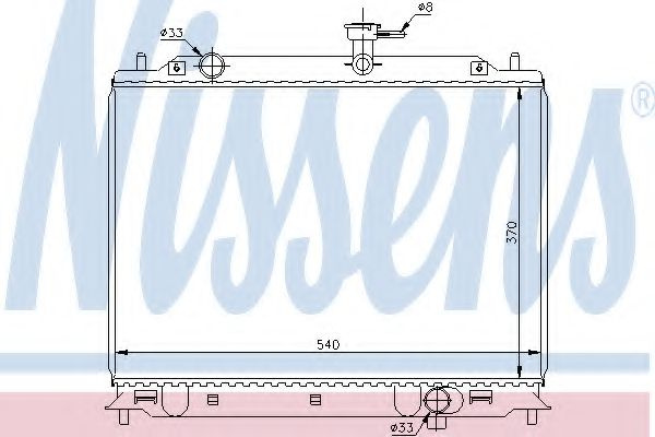 Radiator, racire motor KIA RIO II limuzina (JB) (2005 - 2016) NISSENS 66666 piesa NOUA