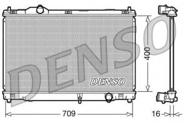 Radiator, racire motor LEXUS GS (GRS19, UZS19, URS19, GWS19) (2005 - 2011) DENSO DRM51008 piesa NOUA