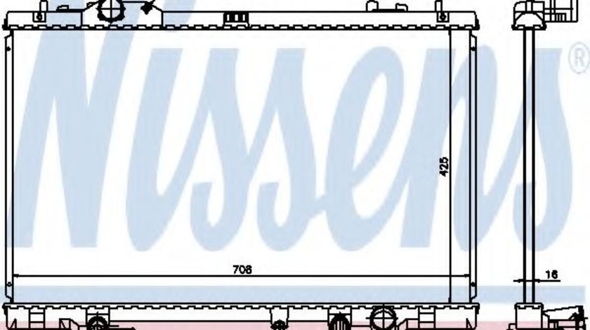 Radiator, racire motor LEXUS LS (UVF4, USF4) (2006 - 2016) NISSENS 646819 piesa NOUA