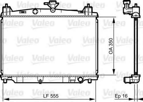 Radiator, racire motor MAZDA 2 (DE) (2007 - 2015) VALEO 735416 piesa NOUA