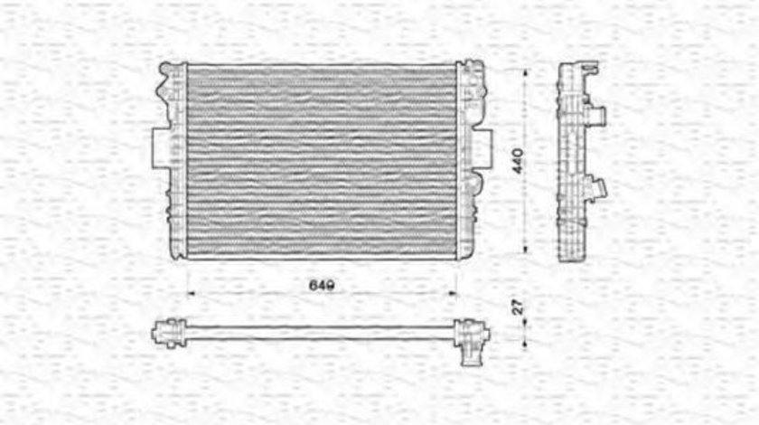 Radiator, racire motor MAZDA CX-7 (ER) (2006 - 2016) MAGNETI MARELLI 350213169000 piesa NOUA