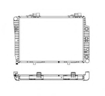 Radiator, racire motor MERCEDES C-CLASS Combi (S202) (1996 - 2001) NRF 51282 piesa NOUA