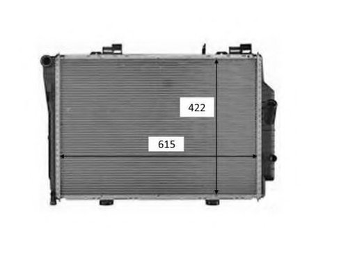 Radiator, racire motor MERCEDES C-CLASS Combi (S202) (1996 - 2001) NRF 58489 piesa NOUA