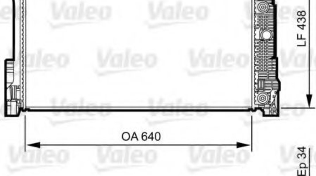 Radiator, racire motor MERCEDES C-CLASS Cupe (C204) (2011 - 2016) VALEO 735292 piesa NOUA