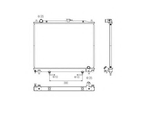 Radiator, racire motor MITSUBISHI PAJERO IV (V8_W, V9_W) (2006 - 2016) NRF 53754 piesa NOUA