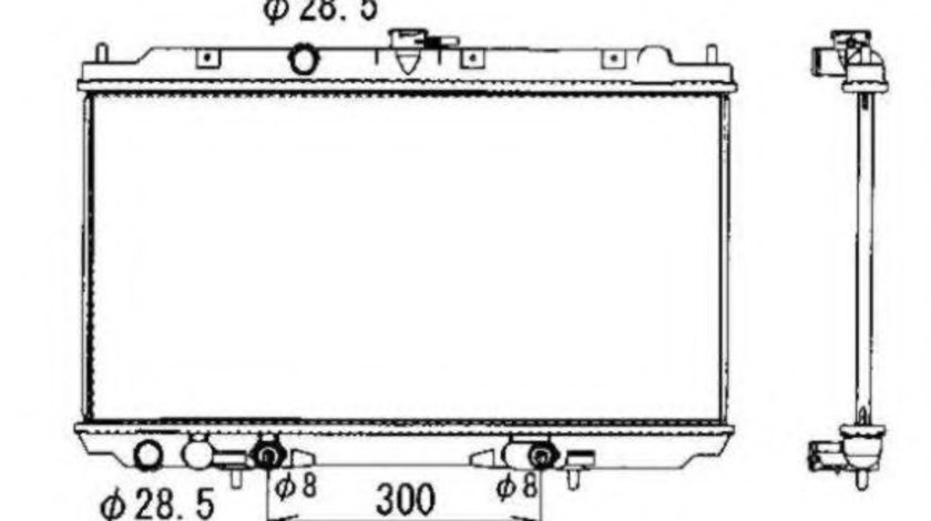 Radiator, racire motor NISSAN ALMERA TINO (V10) (1998 - 2006) NRF 53390 piesa NOUA