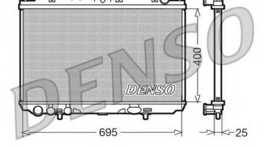 Radiator, racire motor NISSAN ALMERA TINO (V10) (1998 - 2006) DENSO DRM46016 piesa NOUA