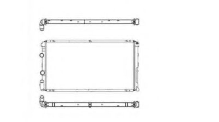 Radiator, racire motor NISSAN INTERSTAR bus (X70) (2002 - 2016) NRF 58213 piesa NOUA