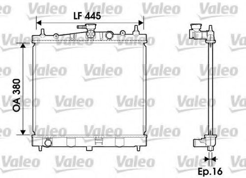 Radiator, racire motor NISSAN MICRA III (K12) (2003 - 2010) VALEO 734246 piesa NOUA