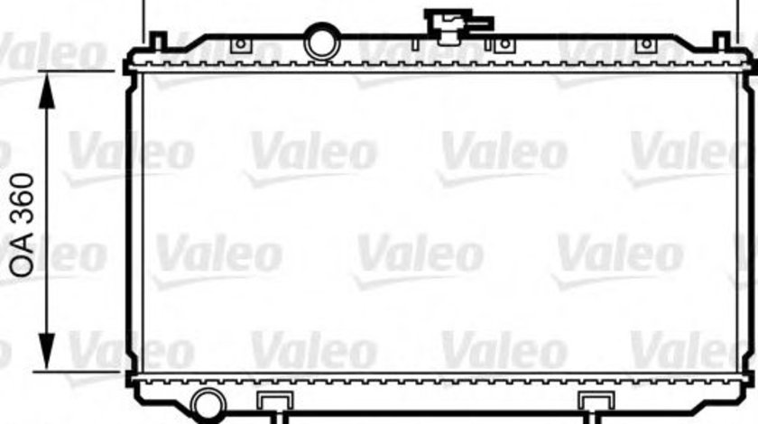 Radiator, racire motor NISSAN PRIMERA Break (WP12) (2002 - 2016) VALEO 734736 piesa NOUA