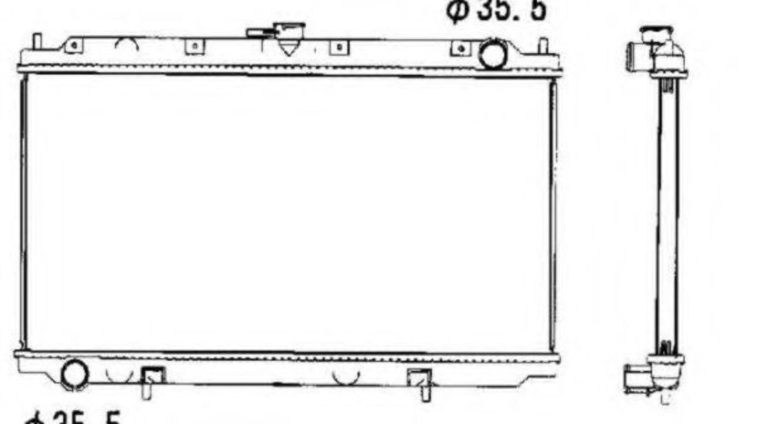 Radiator, racire motor NISSAN PRIMERA Hatchback (P11) (1996 - 2002) NRF 52069 piesa NOUA