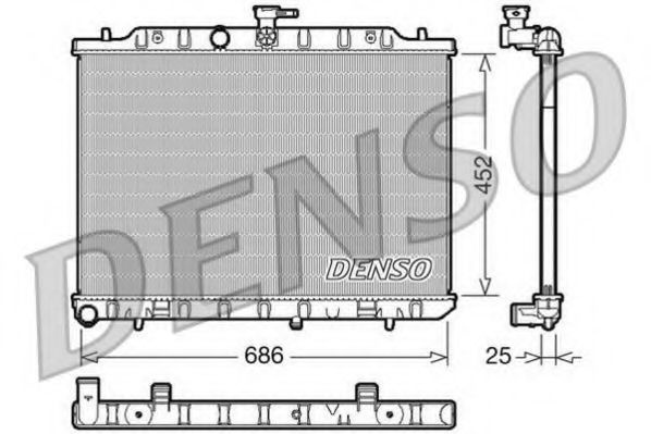 Radiator, racire motor NISSAN X-TRAIL (T31) (2007 - 2013) DENSO DRM46007 piesa NOUA