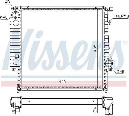 Radiator, Racire Motor Nissens Alpina 60635A