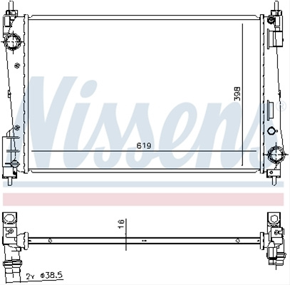 Radiator, Racire Motor Nissens Fiat 61924