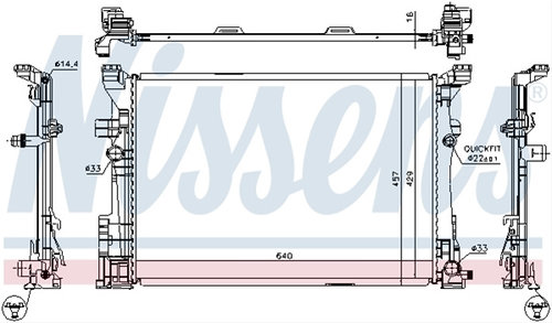 Radiator, Racire Motor Nissens Infiniti 67186