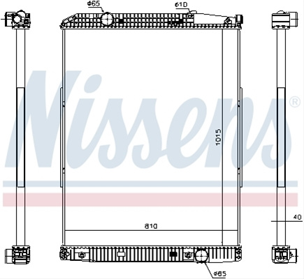 Radiator, Racire Motor Nissens Mercedes-Benz 627910