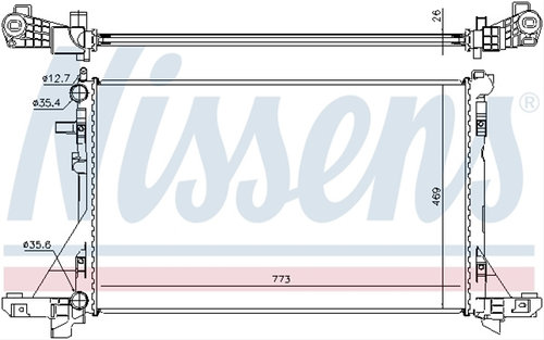 Radiator, Racire Motor Nissens Nissan 630732