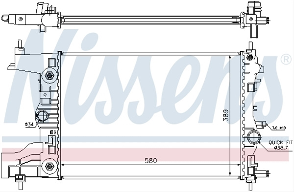 Radiator, Racire Motor Nissens Opel 630728