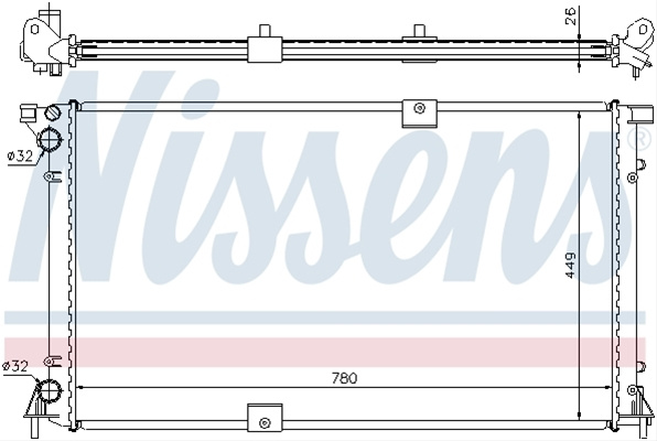 Radiator, Racire Motor Nissens Vauxhall 63818A