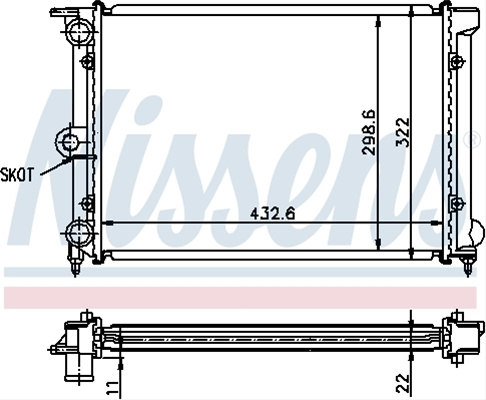 Radiator, Racire Motor Nissens Vw 651631