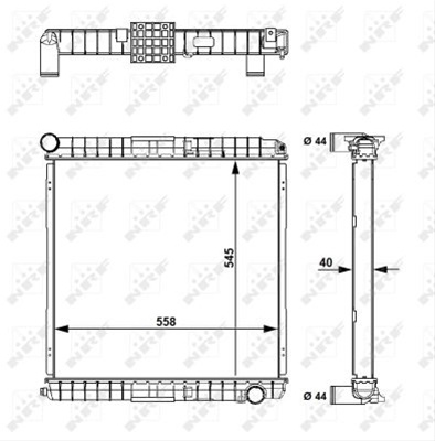 Radiator, Racire Motor Nrf Iveco 58827