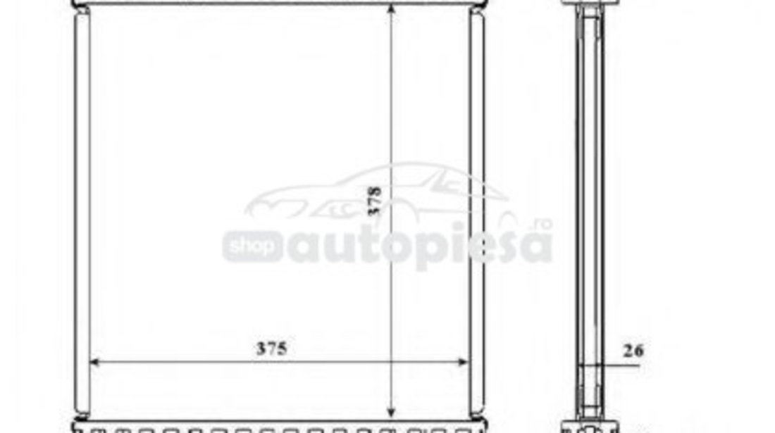 Radiator, racire motor OPEL AGILA (A) (H00) (2000 - 2007) ITN 01-2330OL/B piesa NOUA