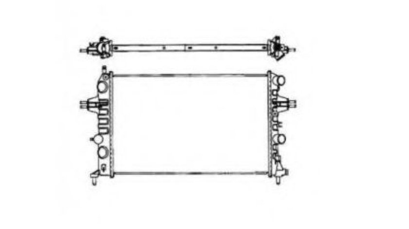 Radiator, racire motor OPEL ASTRA G Combi (F35) (1998 - 2009) NRF 58176 piesa NOUA