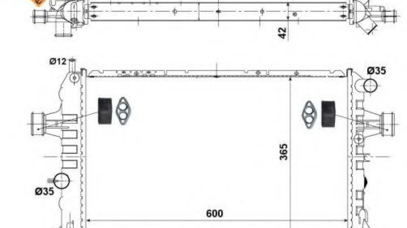 Radiator, racire motor OPEL ASTRA G Hatchback (F48, F08) (1998 - 2009) NRF 58177 piesa NOUA