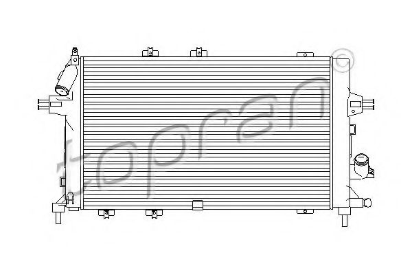 Radiator, racire motor OPEL ASTRA H Combi (L35) (2004 - 2016) TOPRAN 207 810 piesa NOUA