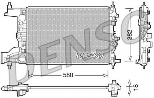 Radiator, racire motor OPEL ASTRA J Sports Tourer (2010 - 2016) DENSO DRM20094 piesa NOUA