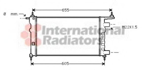 Radiator, racire motor OPEL CORSA B (73, 78, 79) (1993 - 2002) VAN WEZEL 37002261 piesa NOUA