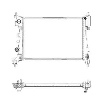 Radiator, racire motor OPEL CORSA D (2006 - 2016) NRF 55341 piesa NOUA