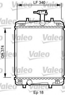 Radiator, racire motor PEUGEOT 108 (2014 - 2016) VALEO 735072 piesa NOUA