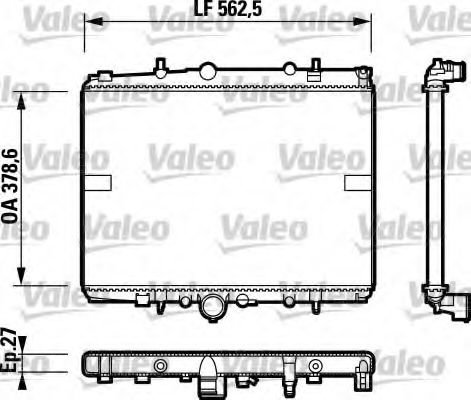 Radiator, racire motor PEUGEOT 406 Estate (8E/F) (1996 - 2004) VALEO 732599 piesa NOUA