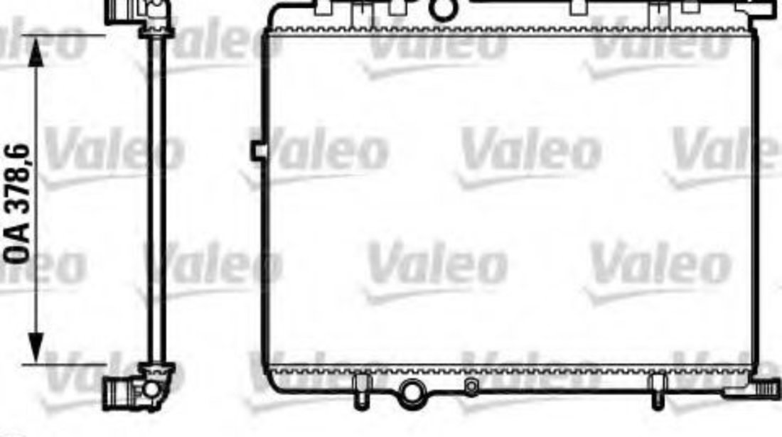 Radiator, racire motor PEUGEOT PARTNER combispace (5F) (1996 - 2012) VALEO 732890 piesa NOUA