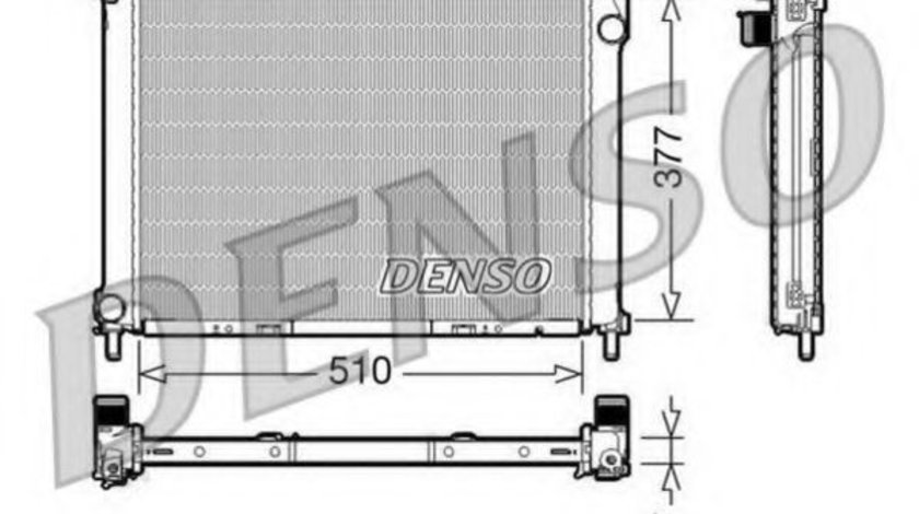 Radiator, racire motor RENAULT CLIO III Grandtour (KR0/1) (2008 - 2012) DENSO DRM46022 piesa NOUA
