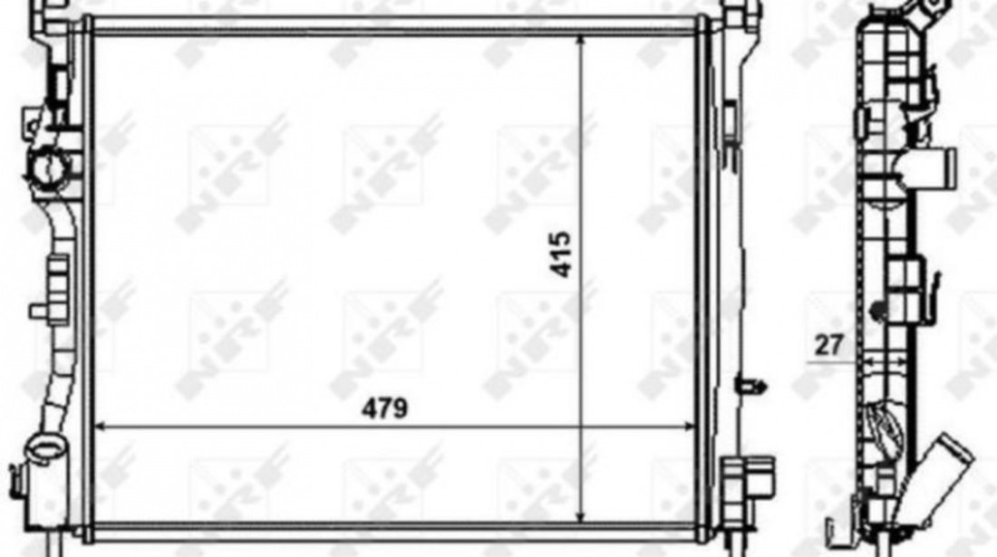 Radiator, racire motor Renault CLIO Mk II (BB0/1/2_, CB0/1/2_) 1998-2016 #3 01093091