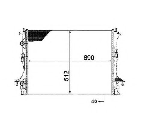 Radiator, racire motor RENAULT ESPACE IV (JK0/1) (2002 - 2015) NRF 53820 piesa NOUA