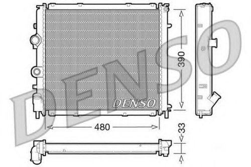 Radiator, racire motor RENAULT KANGOO (KC0/1) (1997 - 2007) DENSO DRM23011 piesa NOUA