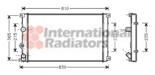 Radiator, racire motor RENAULT MASTER II bus (JD) (1998 - 2010) VAN WEZEL 43002276 piesa NOUA