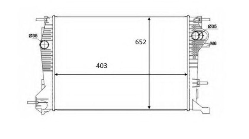 Radiator, racire motor RENAULT SCENIC III (JZ0/1) (2009 - 2016) NRF 58488 piesa NOUA