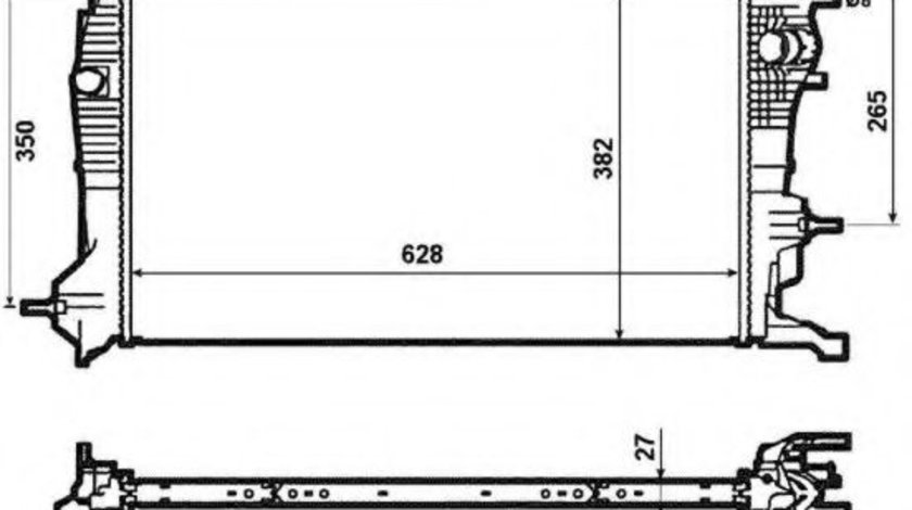 Radiator, racire motor RENAULT SCENIC III (JZ0/1) (2009 - 2016) NRF 53963 piesa NOUA